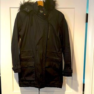 Women’s Vince Black Parka, Size XS